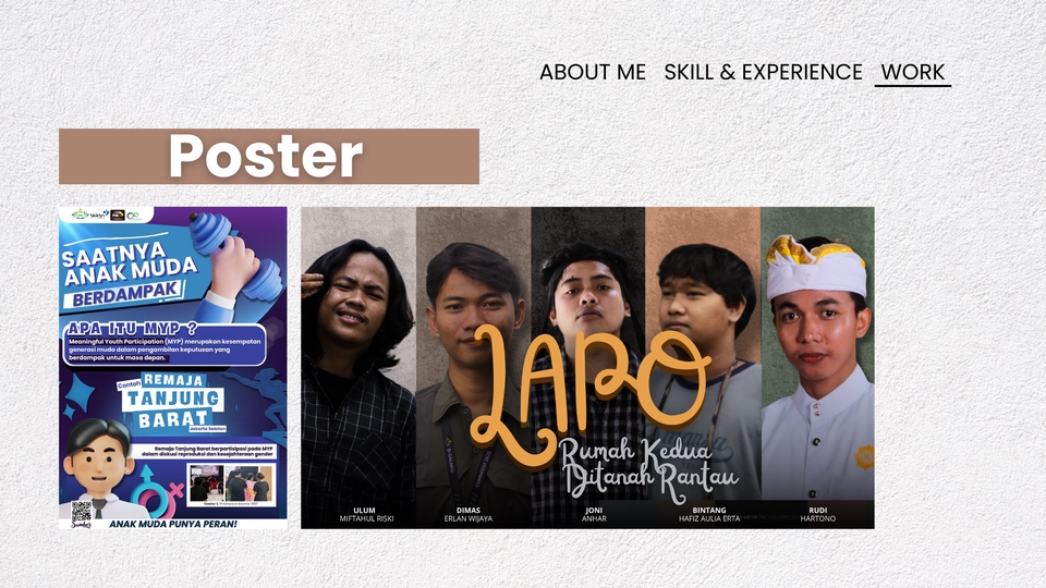 Jasa desain poster online dengan desain kreatif dan menarik untuk mempromosikan acara, produk, atau layanan.