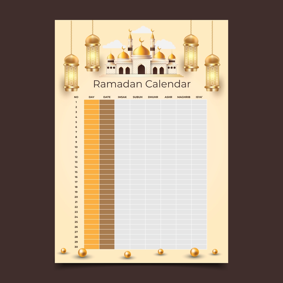 Digital Printing - Desain Imsakiyah/Jadwal Sahur dan Buka Puasa Ramadhan 1444 H untuk Perusahaan, Sekolah, Lembaga Lain - 14