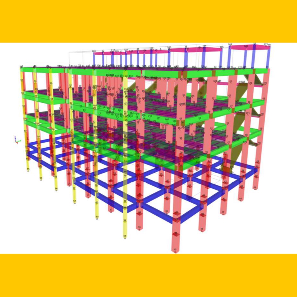 Jasa drafter autocad untuk desain struktur bangunan dengan detail 3D