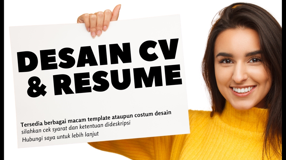 Portfolio & Resume - Desain CV Resume Curriculum Vitae (Editable) - 1