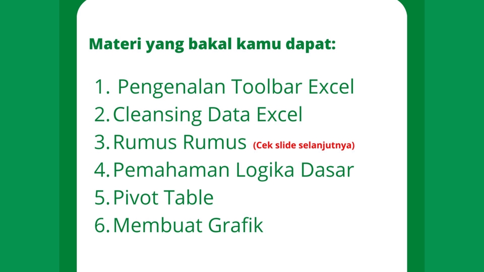 Kursus Online - Kursus Excel || Dari Awal Sampai Mahir - 2