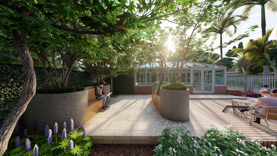 รับจัดสวน ออกแบบสวน ภูมิทัศน์ บ้านพักอาศัย สวนสวย งบประมาณ