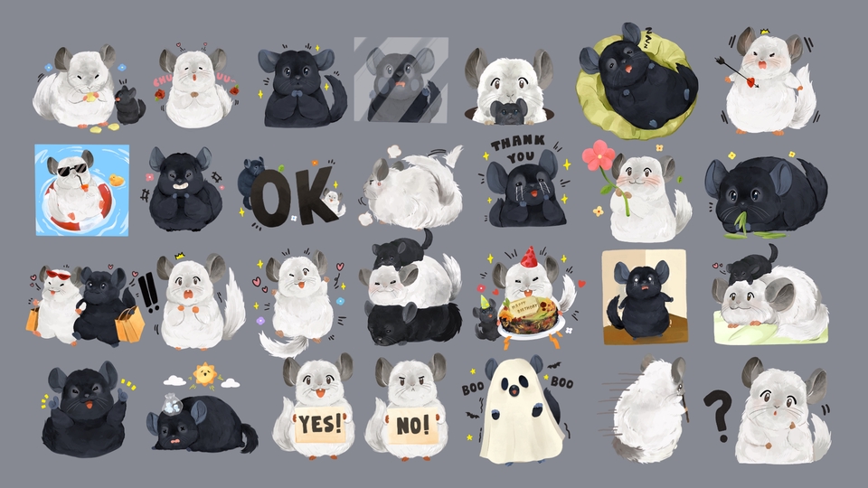 ออกแบบ LINE Sticker - Sticker Line วาดและออกแบบ ,character ,mascot ตามสไตล์ลูกค้า - 9