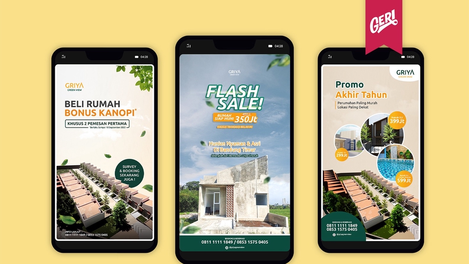 Jasa Desain Banner Social Media untuk Percantik Feed Anda - Desain Instagram Stories / Whatsapp Status BONUS DESAIN FEED IG