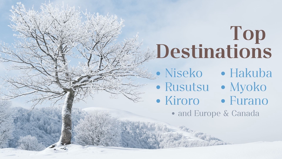 รับจัดทริปเที่ยวญี่ปุ่น วางแผนเที่ยวญี่ปุ่น วางแผนเที่ยวฮอกไกโด รับทําแพลนเที่ยวญี่ปุ่น Niseko, Rusutsu, Kiroro, Hakuba, Myoko, Furano