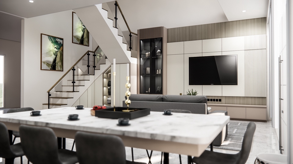 Jasa Desain Studio Podcast Minimalis Online - Desaininterior modeling dan 3d rendering