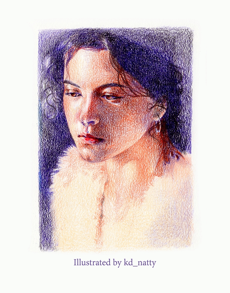 วาดภาพเหมือน Portrait - วาดภาพเหมือน ภาพประกอบ สีไม้ - 4