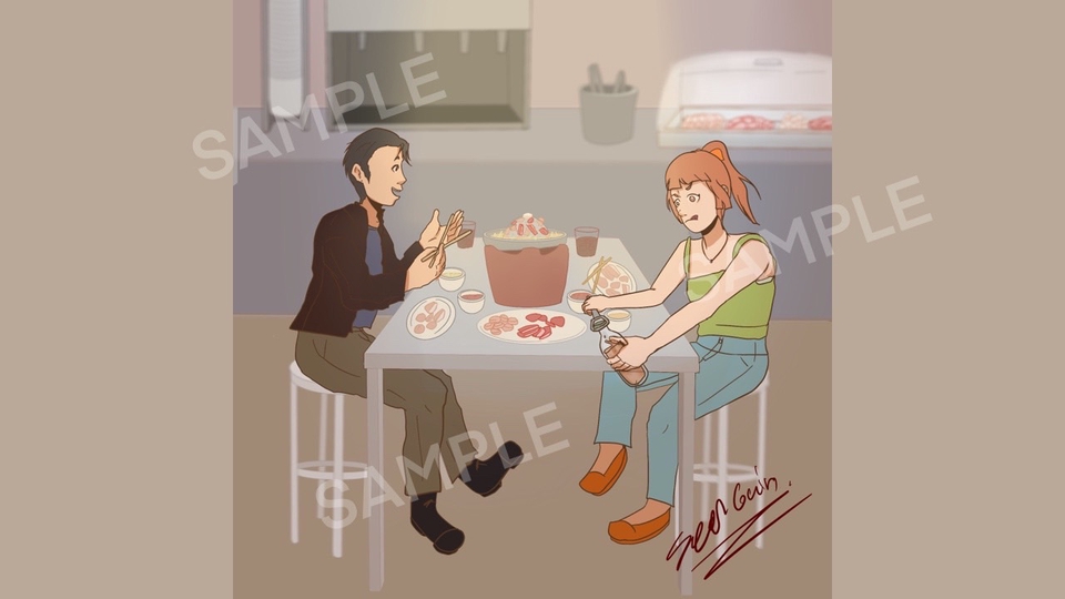 วาดภาพประกอบ - รับวาดภาพประกอบ - 2