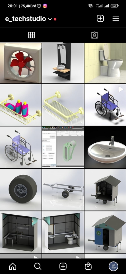 CAD Drawing - Jasa Desain 2D | 3D AutoCAD, Solidwork, Inventor, Fusion 360 - 21