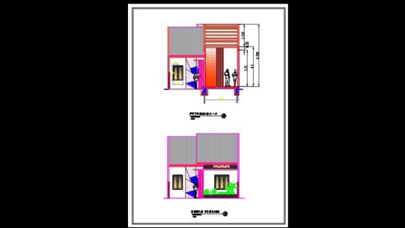 CAD Drawing - JASA GAMBAR BANGUNAN 2D AUTOCAD ( Per lembar ) - 2