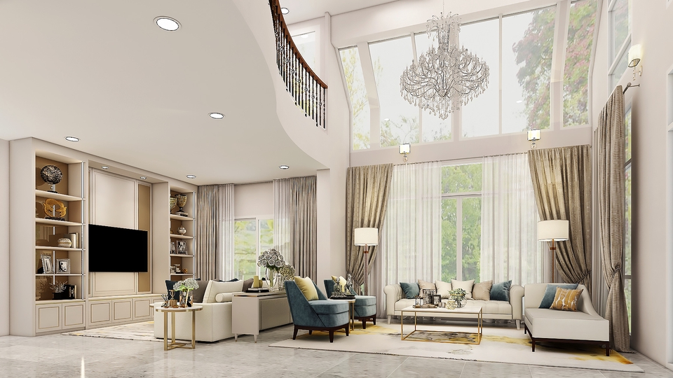 รับทำภาพ Perspective Interior