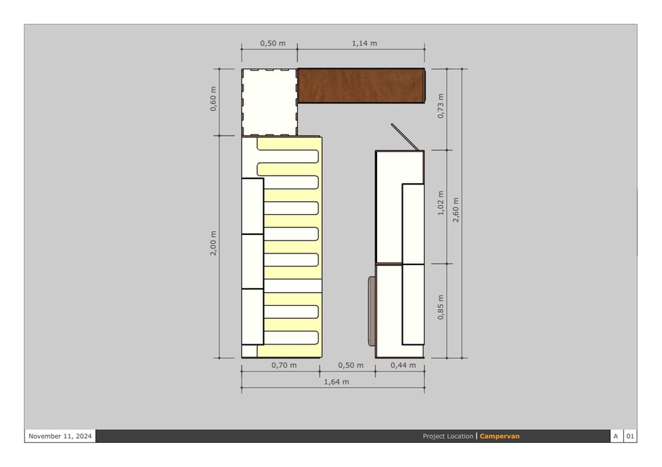 Desain lemari minimalis dengan 4 pintu dan 2 laci. Desain interior ruang tamu minimalis dengan rak dinding dan meja tv. Desain interior ruang makan minimalis dengan meja makan dan kursi kayu.
