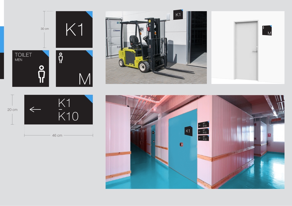 ออกแบบCorporate Identity และสัญลักษณ์บอกทางสำหรับอาคารสำนักงาน สวยงามและใช้งานได้จริง