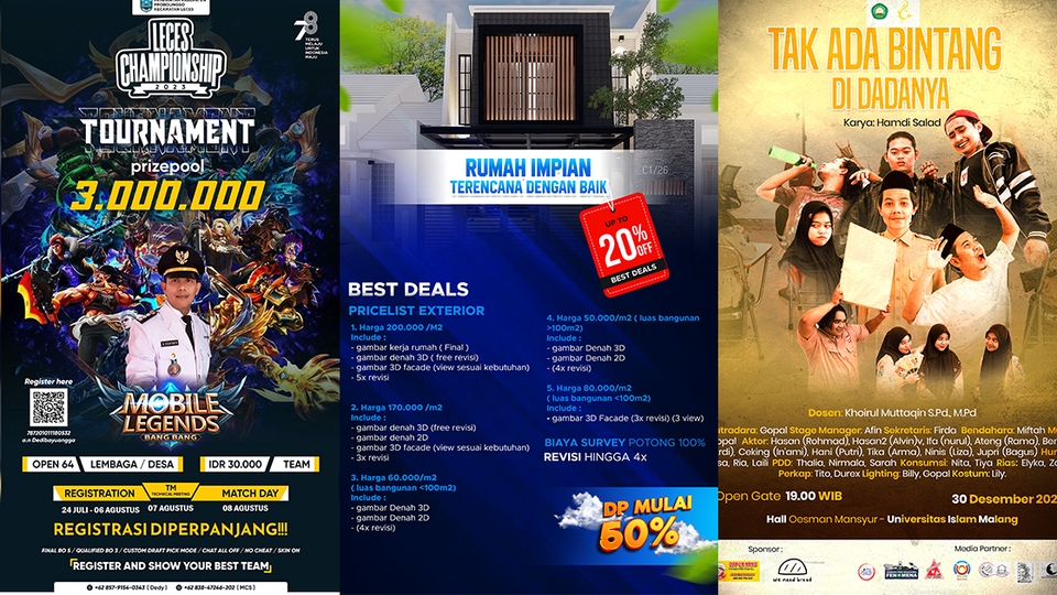 Jasa Desain Banner Instagram, Promosi Website, Banner Online, Desain Banner Unik dan Kreatif