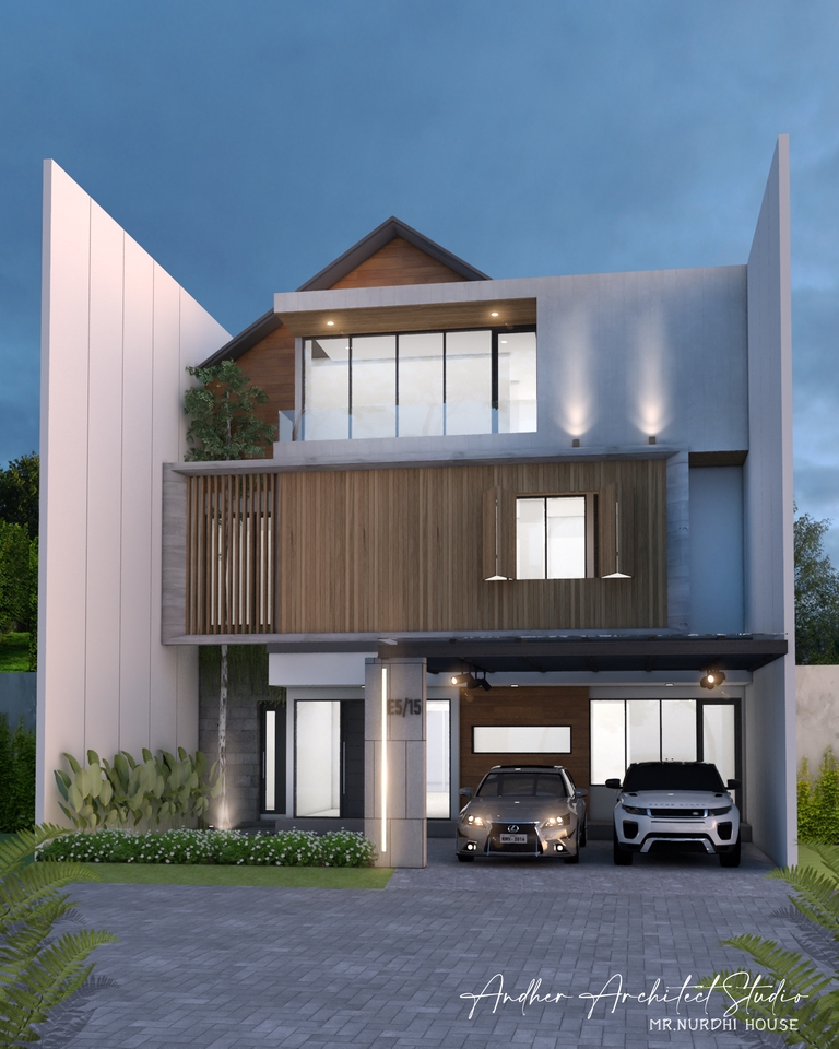 3D & Perspektif - JASA DESAIN 3D RUMAH TINGGAL,PERUMAHAN,GATE,TOKO,RUKO,RUMAH KOS,CAFE,DLL - 30