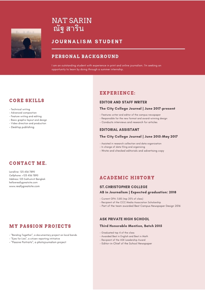 Portfolio & Resume - 📌ออกแบบ Professional Resume/CV จากผู้มีประสบการณ์ตรงบริษัทข้ามชาติ Fortune 500  - 4