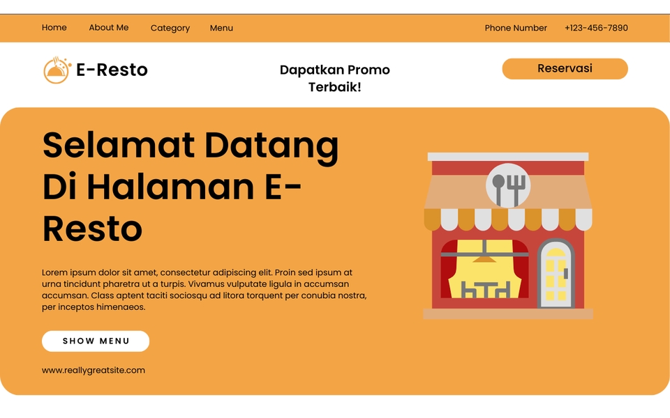 Jasa desain website profesional untuk restoran dengan harga murah, dapatkan promo terbaik sekarang.