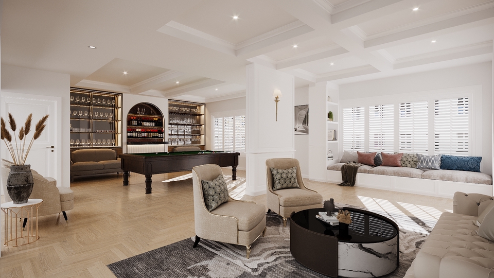 งานออกแบบตกแต่งภายในและทำ 3d perspective