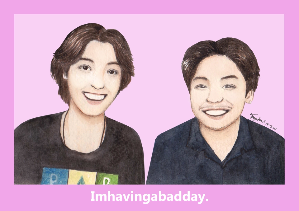 รับวาดภาพเหมือนการ์ตูน 2 คน