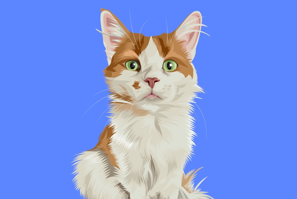 Gambar dan Ilustrasi - Vector Portrait pets - 7