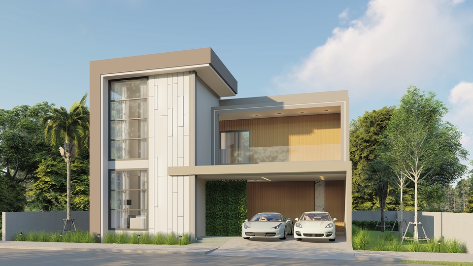 3D Perspective - ออกแบบภาพเสมือนจริง Perspective : ภายนอกอาคาร - 7