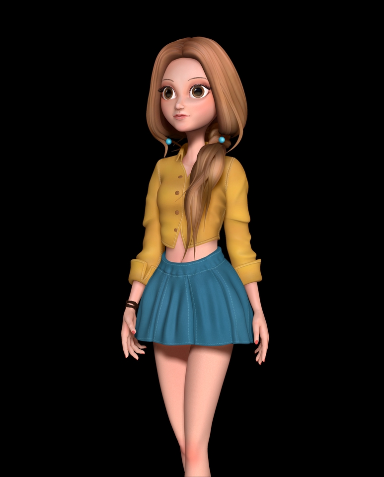 3D & Animasi - 3D Character Modeling - 16