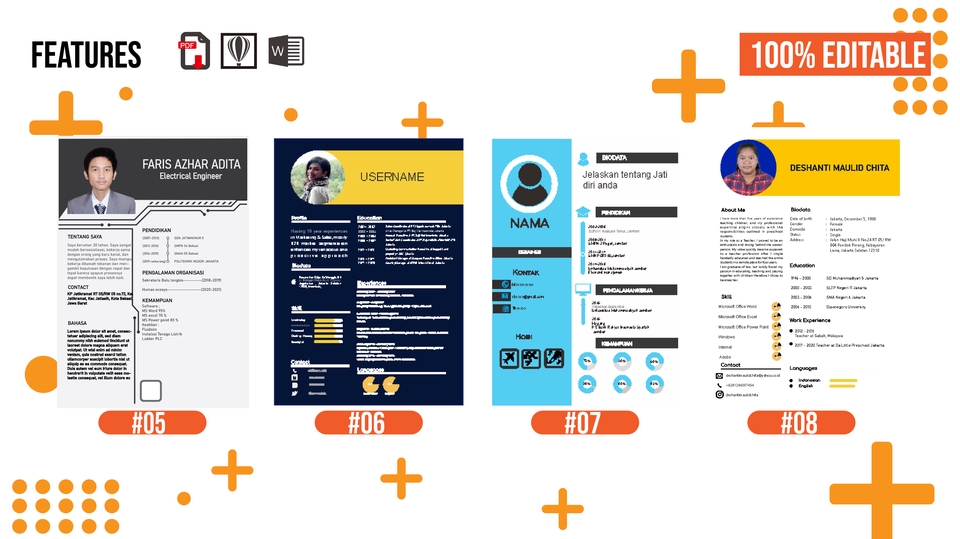 Portfolio & Resume - JASA DESAIN CV DENGAN KUALITAS TERBAIK 24 JAM (UNLIMITED REVISI) - 3