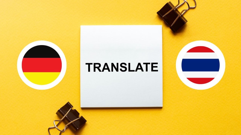 แปลภาษา - รับเเปลภาษา เยอรมัน - ไทย, เเปลไทย เยอรมัน, เเปล อังกฤษ-เยอรมัน, English - German Translation - 1