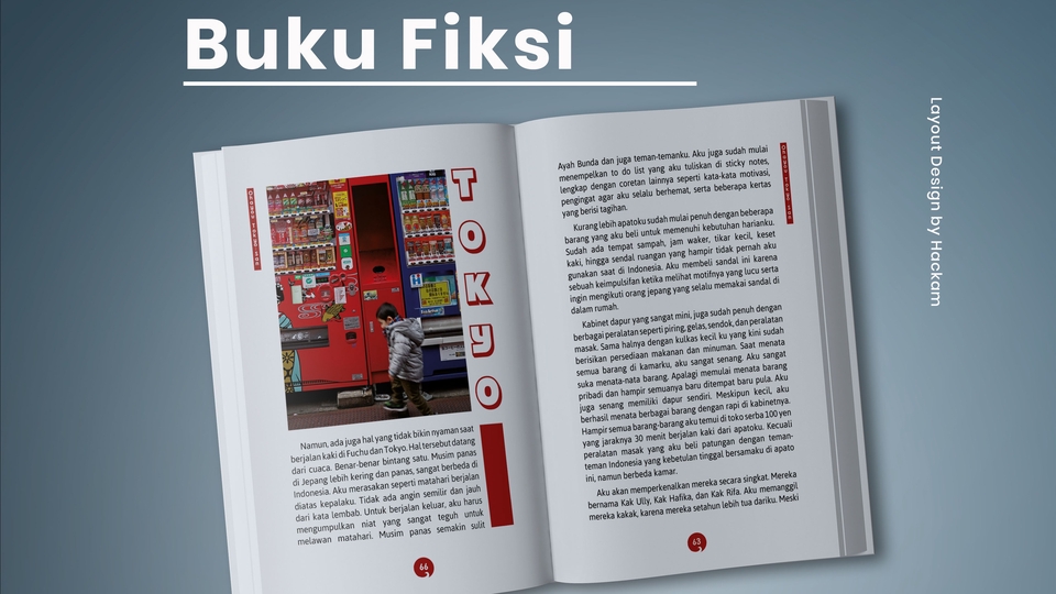 Digital Printing - Format dan layout buku A5 fiksi novel, cerpen, motivasi, agama - 1