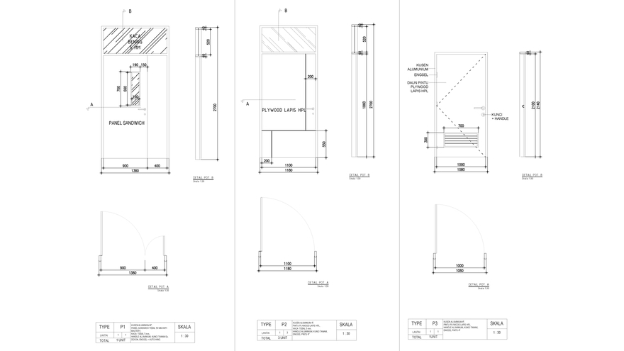 CAD Drawing - Gambar DED (detail engineering design) arsitektural & struktural - 15