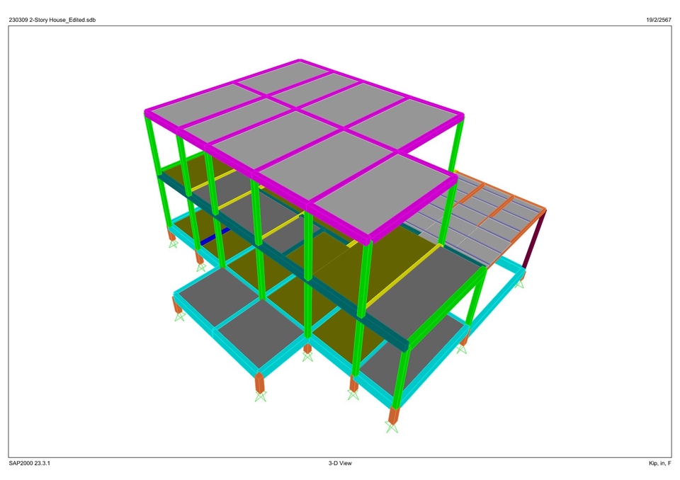 เขียนแบบวิศวกรรมและออกแบบโครงสร้าง - รับออกแบบโครงสร้าง อาคารที่พักอาศัย (บ้าน, ตึกแถว, ฯลฯ) - 5