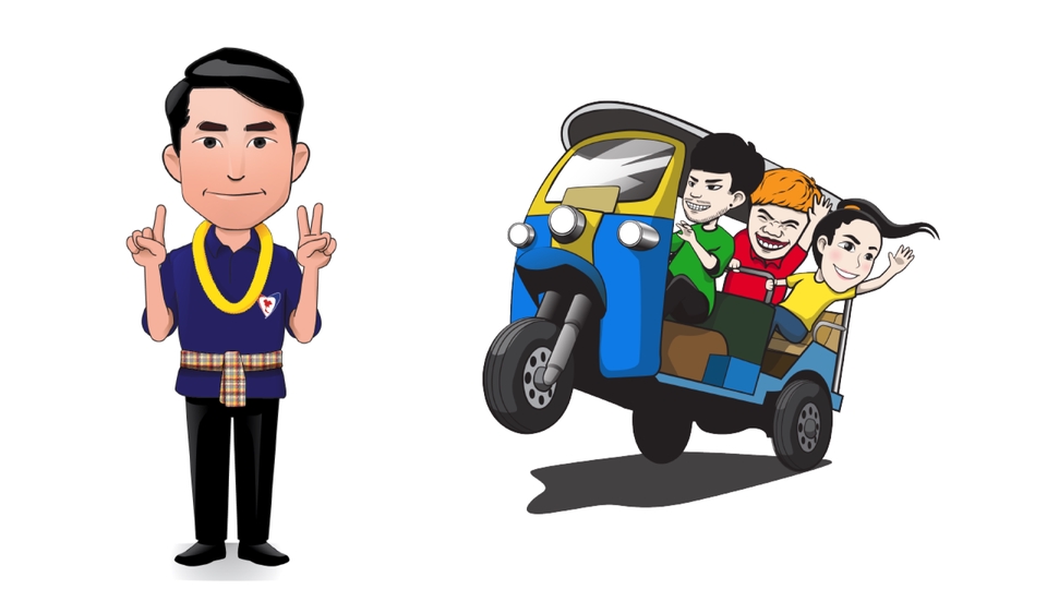 วาดภาพประกอบ - รับวาดภาพประกอบ ออกแบบคาแรคเตอร์ วาดคนเป็นการ์ตูนสไตล์น่ารักๆ - 11