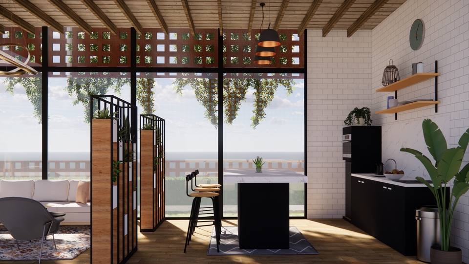 3D & Perspektif - Interior design Kamar, Dapur, Kantor - 2