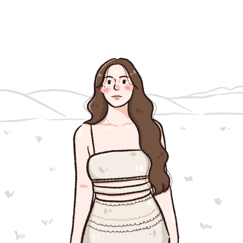 วาดภาพเหมือน Portrait - รับวาด portrait ลายเส้นมินิมอล - 7