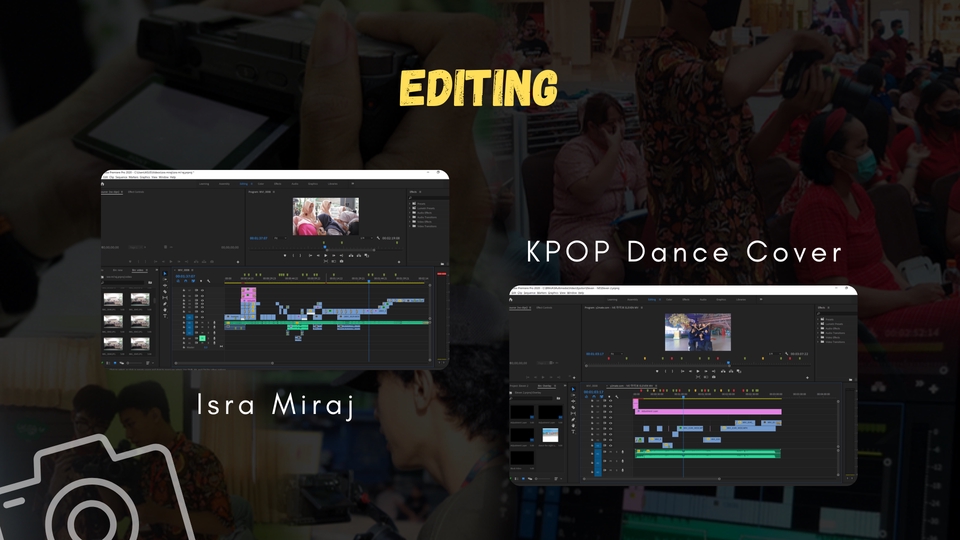 Jasa edit video online dan offline untuk konten Youtube, vlog, dan keperluan lainnya dengan harga terjangkau.