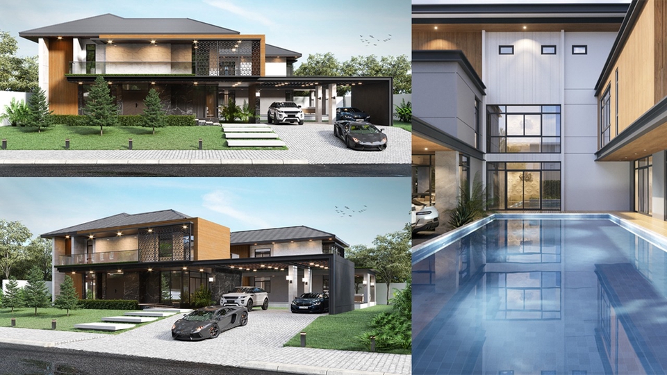 3D Perspective - รับทำและออกแบบ 3D Perspective Exterior - 1