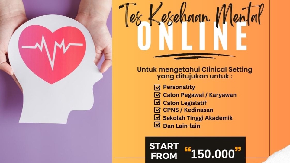 Jasa Konsultan Pengembangan Diri (Konsultasi Self Improvement) - Tes Kesehatan Mental Online