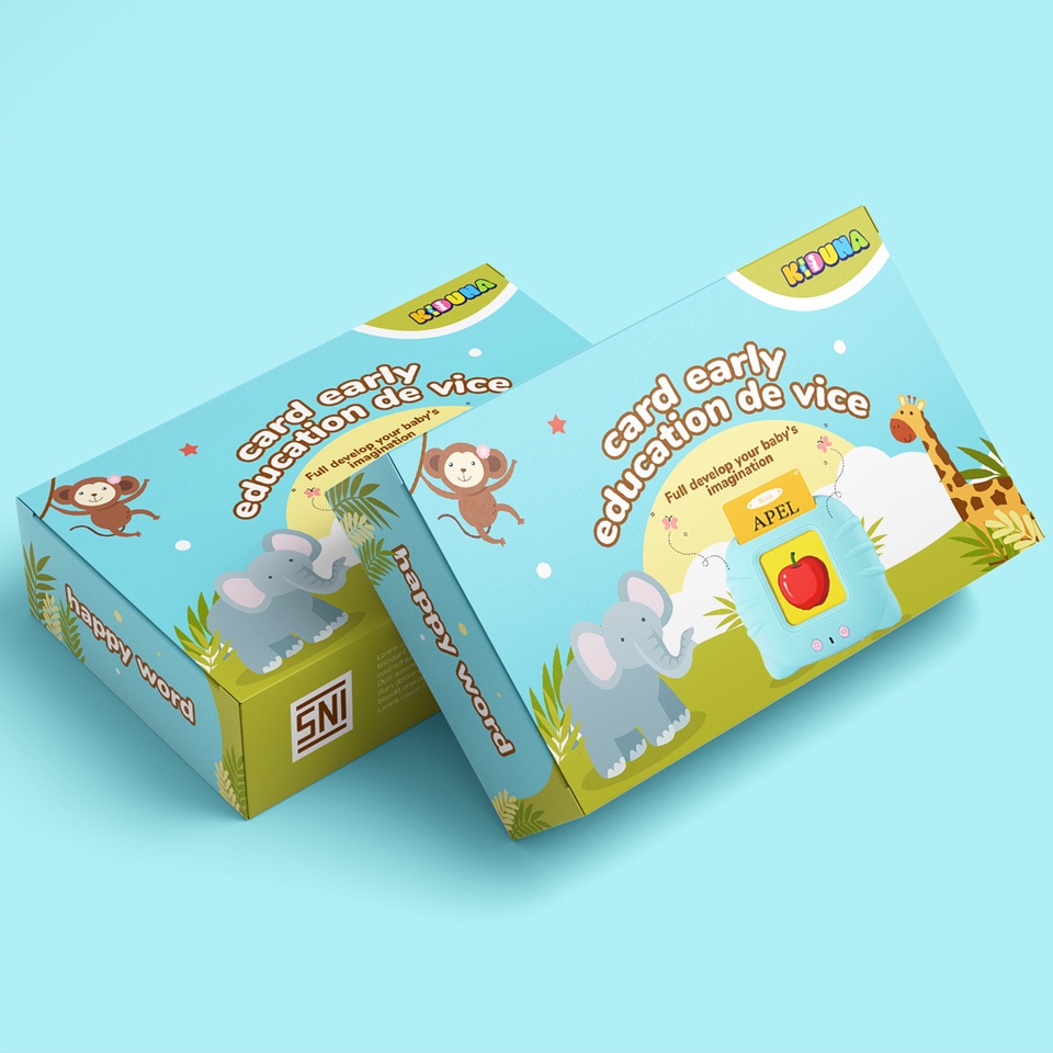 Desain kemasan kotak snack unik dan menarik untuk brand makanan