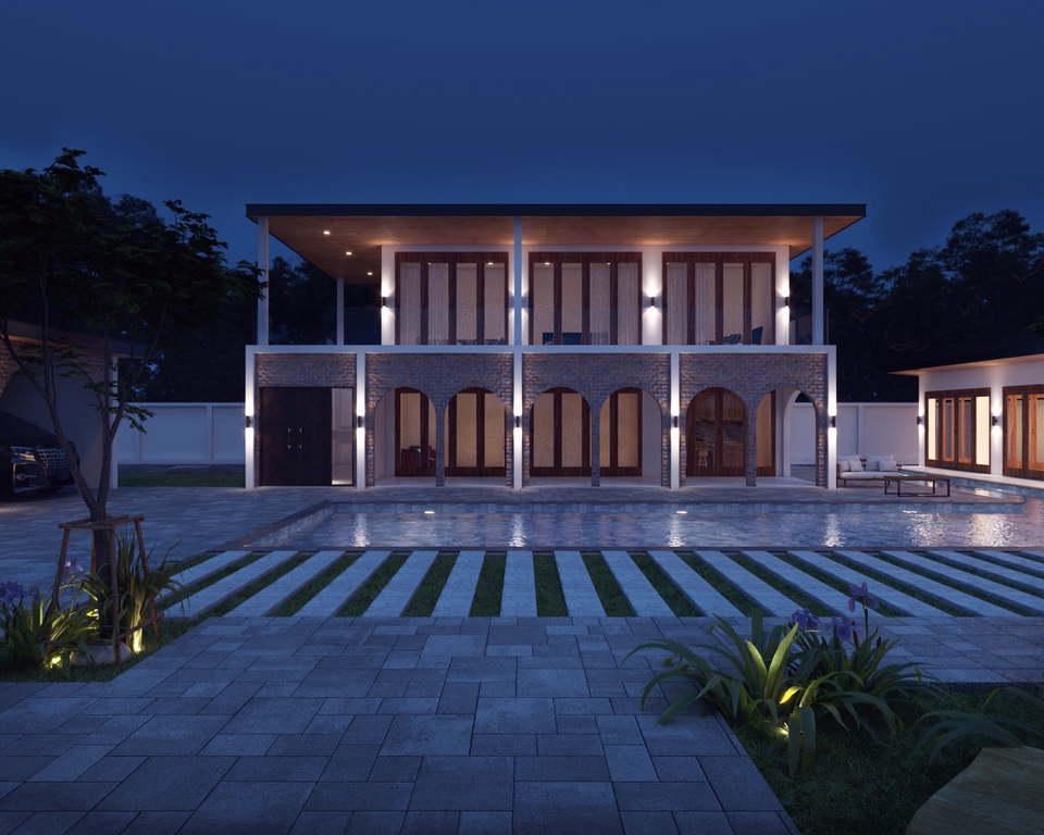 เขียนแบบวิศวกรรมและออกแบบโครงสร้าง - งานเขียนแบบพร้อมขออนุญาต และขึ้นแบบ 3D - 12