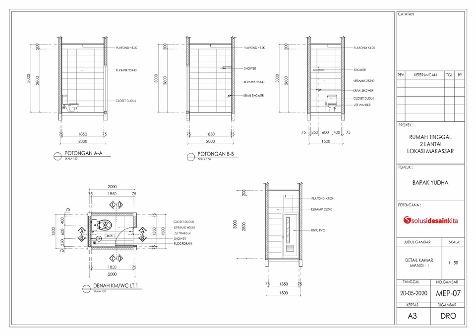 CAD Drawing - GAMBAR KERJA PROFESIONAL - 21