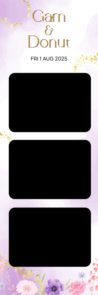 รับทำGiveaway ออกแบบสวยงาม พร้อมภาพพื้นหลังดอกไม้