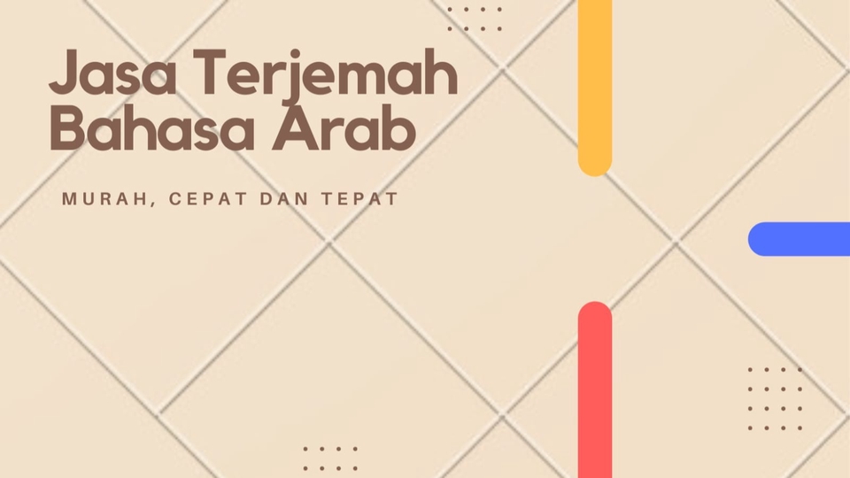 Penerjemahan - Jasa Terjemah Arab-Indo dan Indo-Arab (murah, cepat dan tepat) - 1