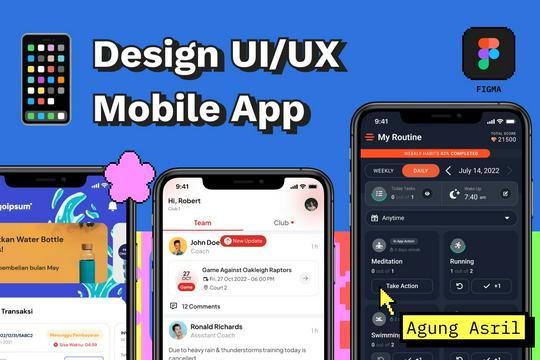 Design Mobile App / Aplikasi Mobile (UI/UX)