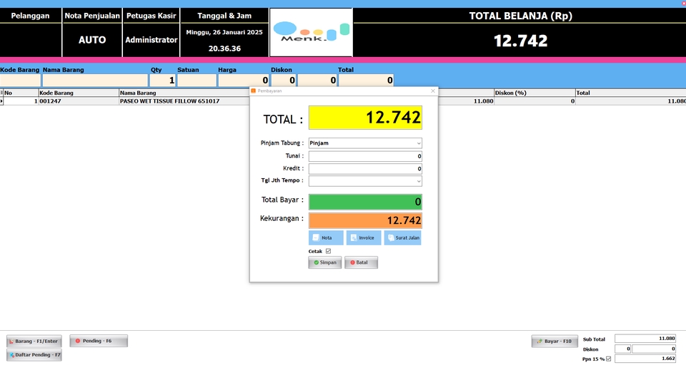 Aplikasi Desktop - Sistem Informasi Kasir - 6