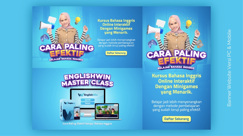 Banner Online - Desain Banner Website, Banner Online, Banner Lapak, Banner Iklan, Feed Instagram, Background Website - 5