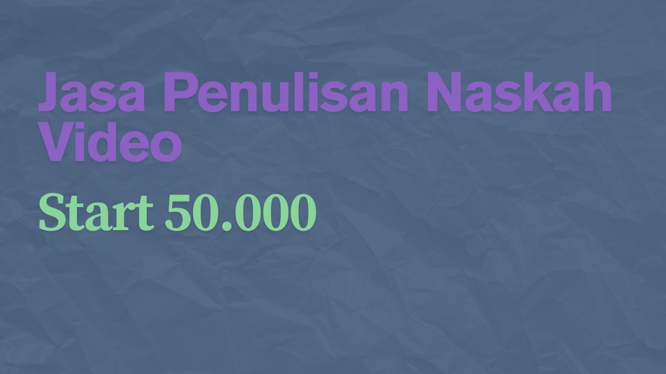 Jasa Pembuatan Script atau Naskah Video Youtube, Tiktok oleh Penulis Naskah - Penulisan Naskah Video untuk Keperluan Youtube