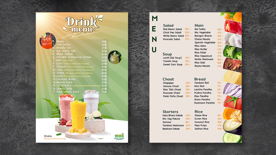 สื่อสิ่งพิมพ์และนามบัตร - ออกแบบสิ่งพิมพ์ เมนูอาหาร | โปสเตอร์ | ใบปลิว - 5