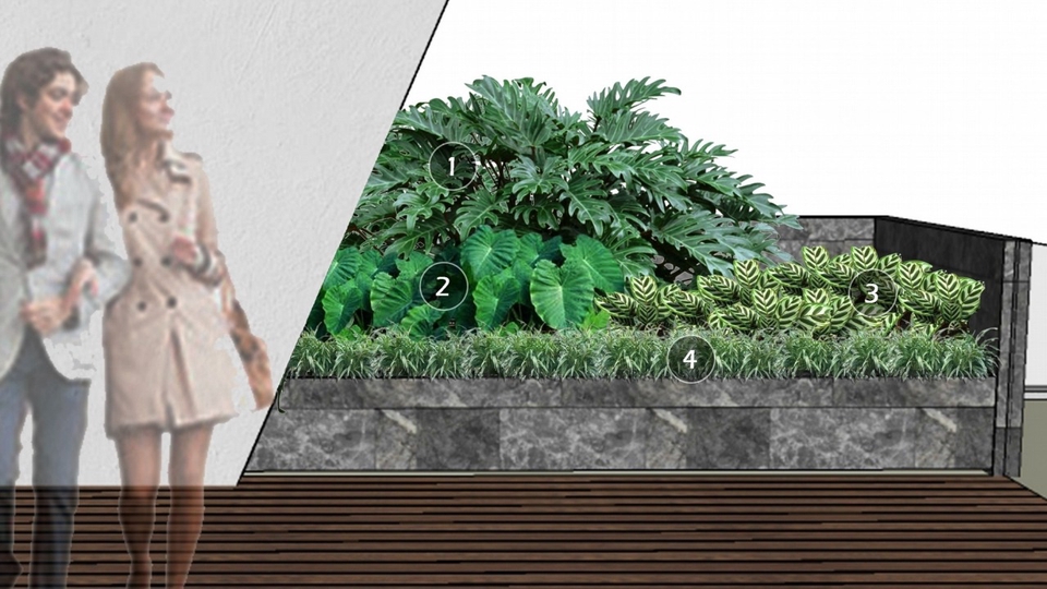 Jasa Desain Interior, Exterior Bangunan dan Render 3D - Landscape Design / desain taman rumah, vertical garden, roof top dll