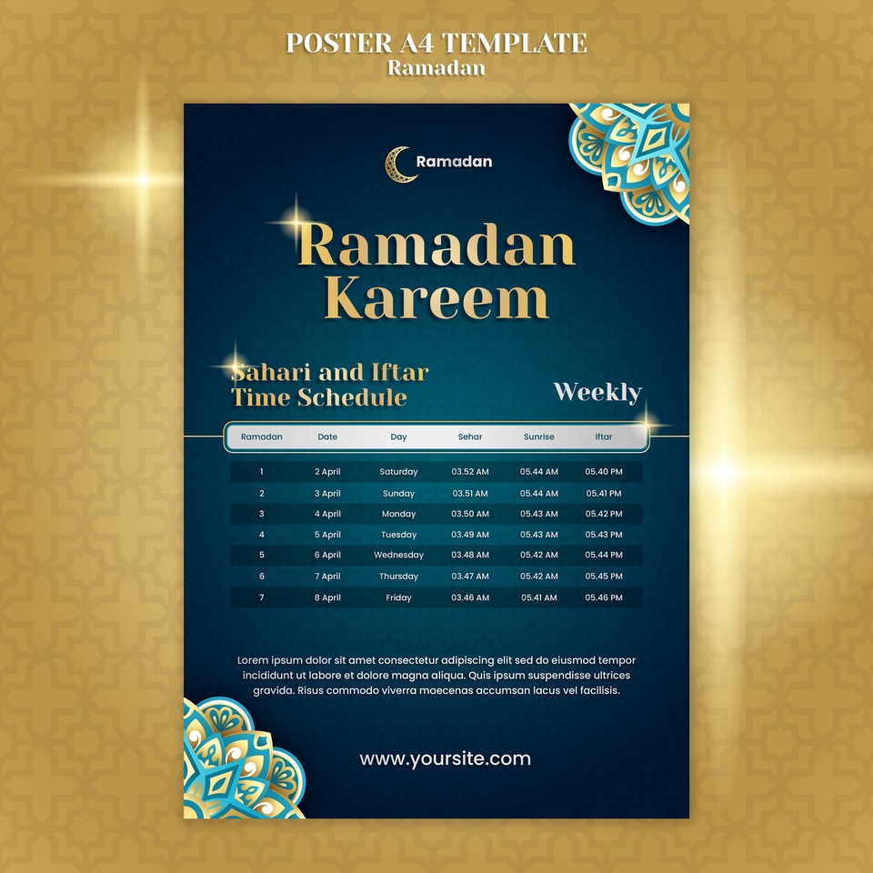 Digital Printing - Desain Imsakiyah/Jadwal Sahur dan Buka Puasa Ramadhan 1444 H untuk Perusahaan, Sekolah, Lembaga Lain - 4