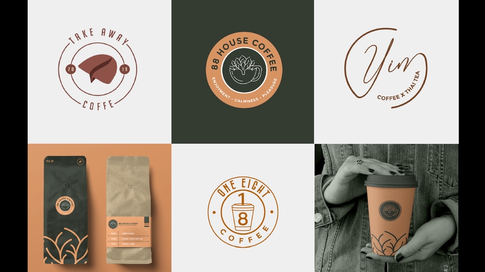 Logo - Desain Logo Coffee Shop Simple Modern - 1